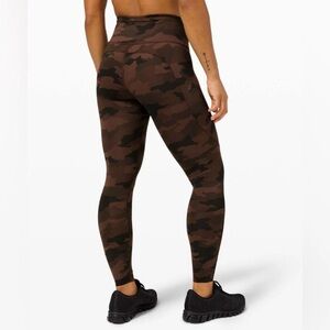 Lululemon brown camo leggings size 4